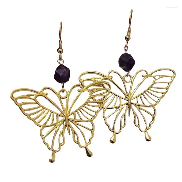 Pendientes colgantes Japón y Corea del Sur Ins Tendencia de viento frío Cool Butterflies novela Temperamento Femenino Femenino