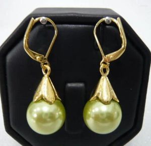 Boucles d'oreilles pendantes, bijoux 6 couleurs! boucle d'oreille en perles de coquille de café, gris fin/bleu/rose/vert/rouge/violet/café