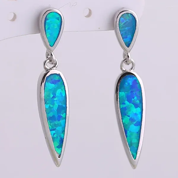 Boucles d'oreilles pendantes JLE1339, gouttes d'eau délicates, opale de vent doux, beau Zircon multicolore, bijoux à la mode pour dames