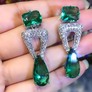 Boucles d'oreilles pendantes KellyBola bijoux magnifique mode géométrique pendentif en cristal Dubaï aristocratique femmes fête de mariage anniversaire quotidien