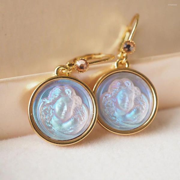 Boucles d'oreilles pendantes Kirksfolly Dream Angel Drop Middle Vintage Boucle d'oreille Clip Accessoire Antique