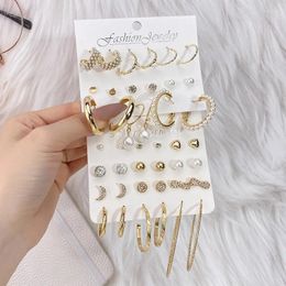 Boucles d'oreilles en peluche kisswife fashion perlé coffre pour femmes GeoMetIrc Gold Color Metal Circle Brincos Tendance bijoux Cadeaux