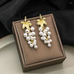 Orecchini pendenti Coreano Nappe lunghe Perla dolce Fresco 2023 Moda Versatile Perline senior Gioielli da donna Goccia da ragazza