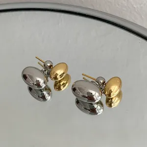 Boucles d'oreilles pendantes coréennes, perles ovales, piercing, pompon, goutte, cadeau de fête pour femmes et filles, bijoux Eh2083