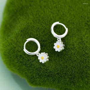Pendientes colgantes estilo coreano apertura atajable anillo de dedo novia de la boda del regalo de la joya del regalo de la margarita vintage anillos de flores