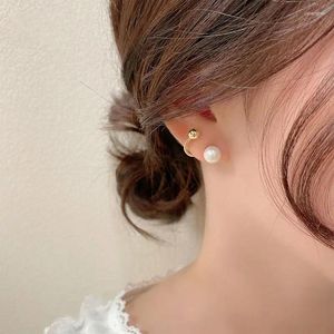 Boucles d'oreilles Kpop mode esthétique Simple perle légère pour femmes fée Grunge Coquette Alt accessoires bijoux Y2k