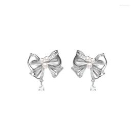 Boucles d'oreilles pendantes LONDANY Lily Valley Bow Femme Été Petit Design Sens Sweet