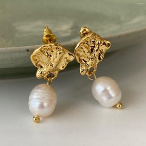 Boucles d'Oreilles Pendantes LONDANY Perles Gouttes Rétro Perles Naturelles Doux Tempérament Minoritaire Élégant