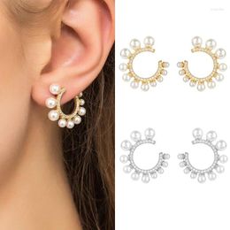 Boucles d'oreilles pendantes LONDANY torsadées rondes incrustées de Zircon haute qualité en laiton bijoux de luxe femmes