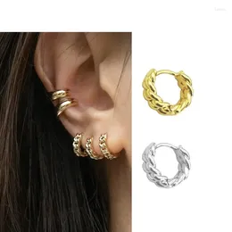 Boucles d'oreilles pendantes LONDANY tissage Design de Niche en laiton exquis bijoux haut de gamme de rétro femmes rondes