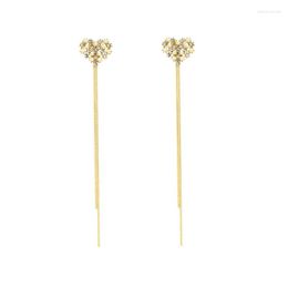 Boucles d'oreilles pendantes longue chaîne d'amour gland boucles d'oreilles pour femmes Banquet déclaration boucle d'oreille Kolczyki Pendientes 2023 Oorbellen bijoux