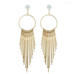 Dangle Oorbellen LOVBEAFAS Mode Lange Bar Kwastje Crystal Drop Voor Vrouwen Sieraden Vintage