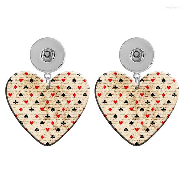 Boucles d'oreilles pendantes amour maman tournesol joyeuses pâques 12mm 18mm bouton pression coeur acrylique goutte oreille goujon bijoux à bricoler soi-même R2360