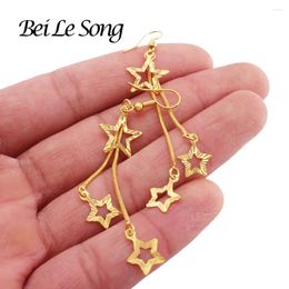 Boucles d'oreilles en peluche de luxe étoiles plaquées d'oreilles bijoux pour femmes pendentifs oreilles en boucles d'oreilles piercings accessoires