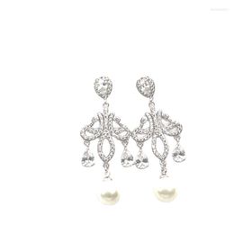 Boucles d'oreilles pendantes MADALENA SARARA Cubic Zirconia Mode Vintage Style Femme