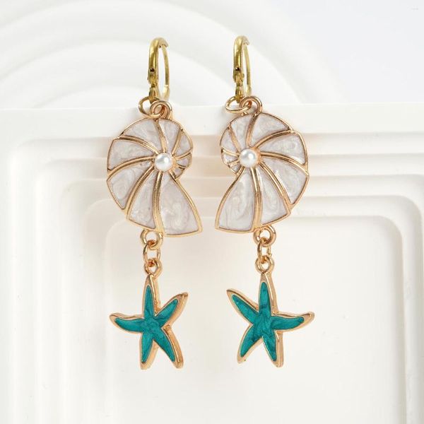 Boucles d'oreilles pendantes Makersland Boho pour femmes pendentif étoile de mer bijoux cadeau Style luxe mode boucle d'oreille bijoux en gros