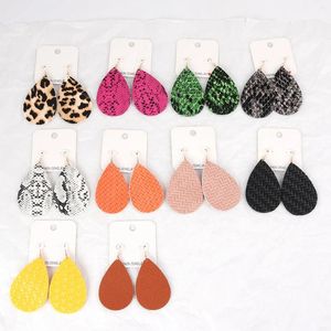 Makersland – boucles d'oreilles pendantes, mode coréenne pour femmes, accessoires de bijoux, cadeaux féminins, en cuir, forme de goutte, tendance Simple, vente en gros