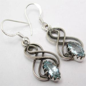 Boucles d'oreilles pendantes plusieurs couleurs, grosse pierre semi-précieuse 1.5