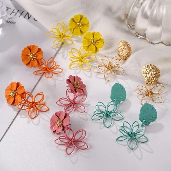 Boucles d'oreilles en peluche correspondant-droite 2023 bijoux de mode coréen