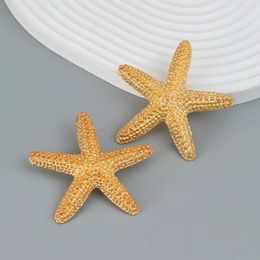 Boucles d'oreilles pendantes en métal, étoile de mer d'été, Animal pour femmes, accessoires de bijoux de Banquet créatifs simples