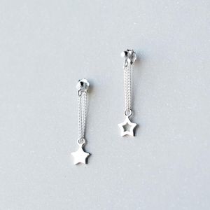 Boucles d'oreilles pendantes MloveAcc marque 925 argent Sterling étoile longue goutte pour femmes filles mode bijoux Brincos