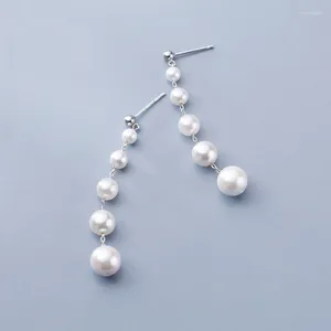 Boucles d'oreilles enveloppe MloveAcc Summer Collection 925 Perles en argent sterling Drop pour femmes bijoux de luxe