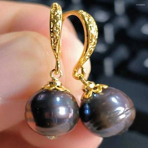 Boucles d'oreilles pendantes en perles d'eau douce bleues paon naturelles 14K, bijoux porte-bonheur de carnaval pour la fête des mères, clou d'oreille classique de la saint-valentin
