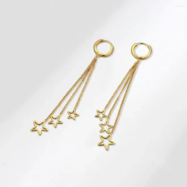 Pendientes colgantes NBNB largo de moda borlas estrella gota para mujer moda chica mujer oreja Piercing joyería encanto Accesorios