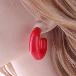 Boucles d'oreilles en peluche neefu wofu big oreille boucle flash résine pour femme y2k couleurs couleurs anneau d'oreille grand accessoires d'impression brinco oorbellen