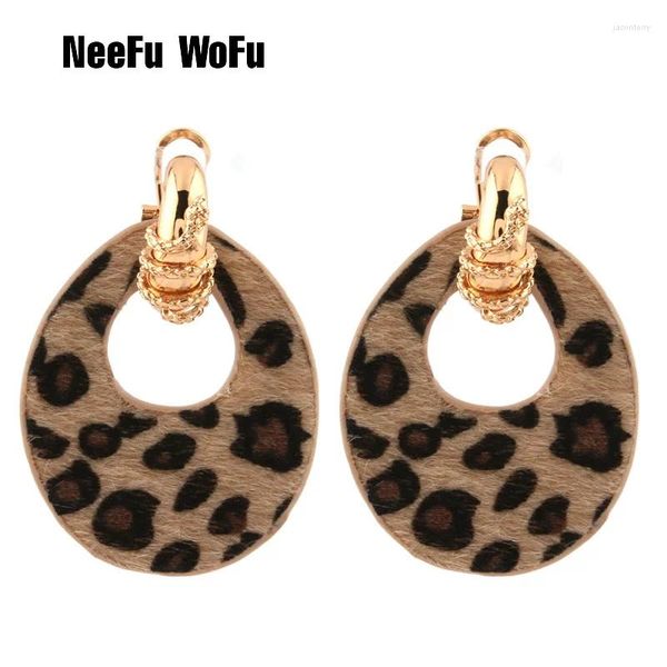 Boucles d'oreilles en pente Neefu wofu serpent boucle d'oreille tigre cuir grande chute d'eau grande femme zinc alliage brinco oreille oorbellen cadeau de Noël