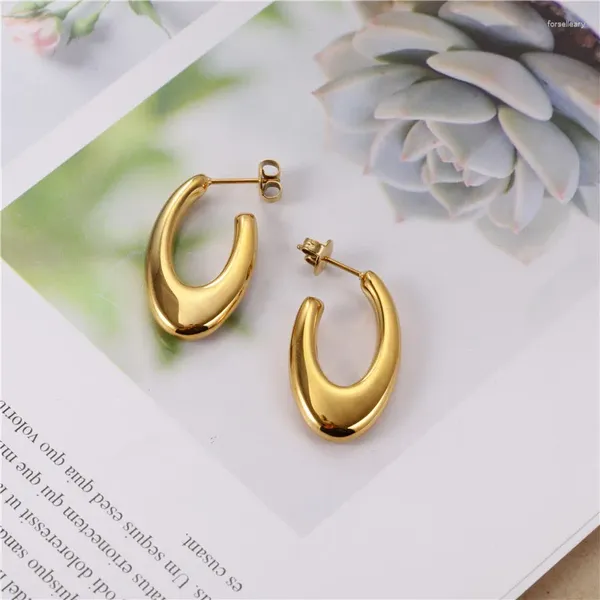 Pendientes colgantes OUFEI, venta al por mayor, pendientes de gota de acero inoxidable, joyería para mujeres, regalos, conjunto de joyería de moda