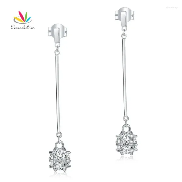 Boucles d'oreilles en peacock étoile solide 925 STRILL SIGHT Fashion Bridal Bridesmaid Jewelry CFE8156