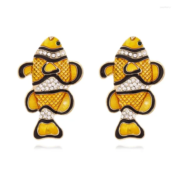 Boucles d'oreilles pendantes pour femme, bijoux de personnalité, dessin animé, poisson clown mignon