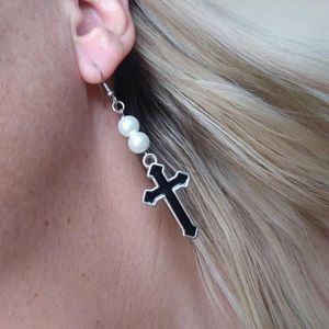 Boucles d'oreilles en peluche punk metal Crossing pour les femmes Fashion rétro hip hop rock vintage charme des bijoux esthétique 90S Gift