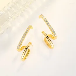 Boucles d'oreilles pendantes en or véritable 14K avec diamant, boucles d'oreilles pendantes pour femmes DIWENFU Aros Mujer Oreja mariage Orecchini femmes pierres précieuses