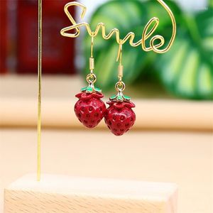 Boucles d'oreilles pendantes rouge cinabre fraise pierres précieuses pierres précieuses amulettes cadeau jade charmes naturels 925 argent amulette sculpté bijoux femmes