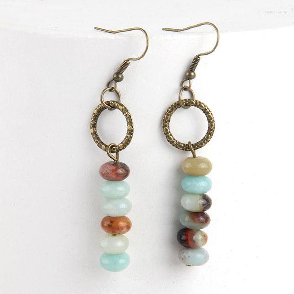 Boucles d'oreilles pendantes RH mode Boho, accessoire de bijoux en pierre Plano, bijoux de créateur, cadeaux de fête de mariage pour femmes