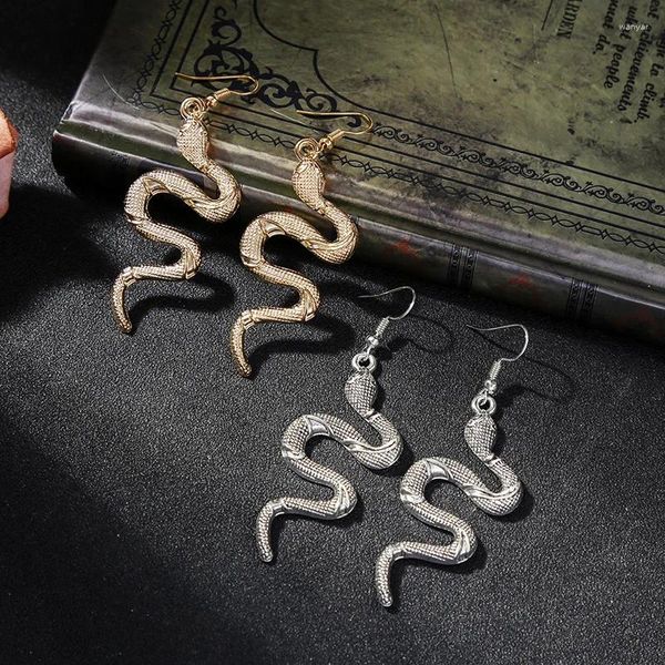 Boucles d'oreilles pendantes RKR Style Vintage serpent goutte pour femmes or argent couleur alliage crochet d'oreille 2024 grande marque bijoux de mode en gros