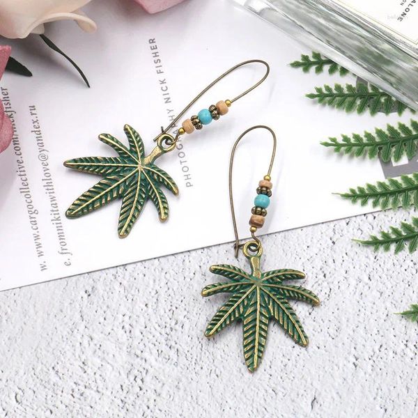 Pendientes colgantes S398 Bohemian Fashion Jewelry Women's Coconut Árbol Pente cuentas