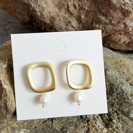 Boucles d'oreilles pendantes en argent S925 avec aiguille minimaliste, mode euro-américaine avec laiton ECO 14k, bijoux en or pour femmes, vente de jacinthe