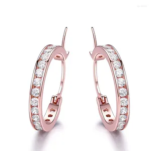 Dange oorbellen sace edelstenen mode -Selling luxe925 sterling zilveren clip vrouwen hemel blauwe topaz met een enkele rij diamant voortreffelijke oorzaak