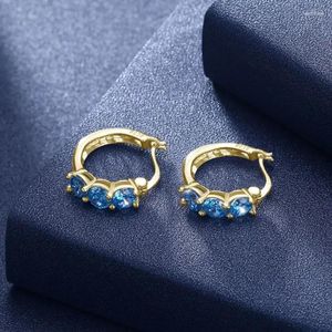 Boucles d'oreilles en peluche Vintage Européen 925 Bijoux blanc Crystal en gros de la Fashion Autrichie Creative CZ Woman