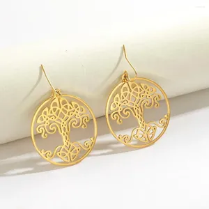 Boucles d'oreilles en peluche sipuris arbre de vie de la vie