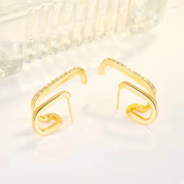 Pendientes colgantes de oro macizo de 14 quilates para Mujer, Pendiente de gota de diamante de 1 quilate para Mujer DIWENFU Aros Mujer Oreja, Orecchini de boda, piedras preciosas para Mujer