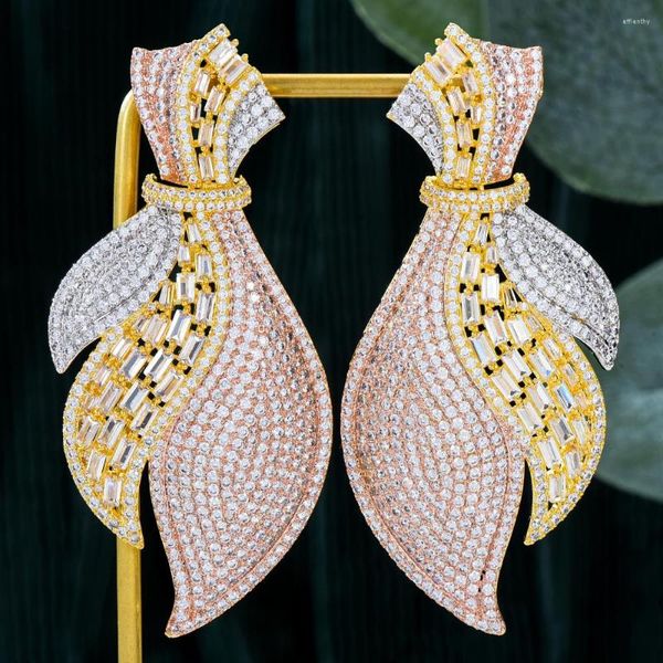Boucles d'oreilles Soramoore Dubai Style luxe magnifique pendentif pour femmes boucle d'oreille De mariée Aretes De Mujer Modernos Noble cadeau Moda 2023