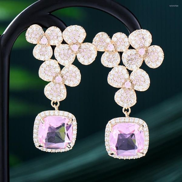 Pendientes colgantes Soramoore, colgante de gota de lujo, moda para mujer y niña, accesorios de joyería de moda para boda diaria, alta calidad