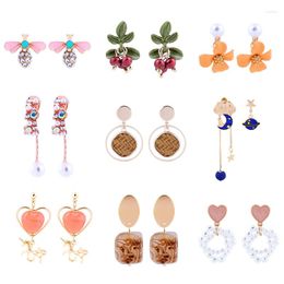 Pendientes colgantes, precio especial, perlas, gota, Color dorado, joyería, cristal llamativo para mujer, venta de liquidación, moda