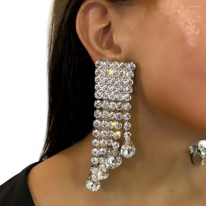 Boucles d'oreilles pendantes Stonefans gland bohème pour femmes luxe Y2k accessoires mode Piercing bijoux de noël décoration boucle d'oreille cadeaux