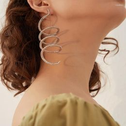Boucles d'oreilles pendantes été métal strass serpent en forme de mariée mariage fête bijoux créatifs 2023 femmes charme accessoires cadeau