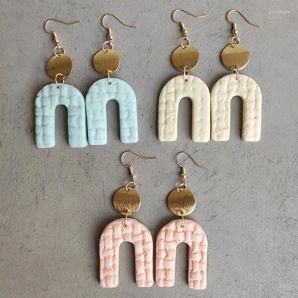 Boucles d'oreilles en peluche Morandi Morandi argile à la main